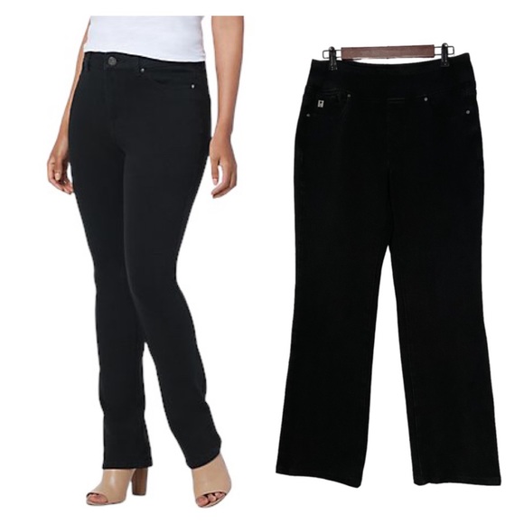 Kim Gravel Belle Flexibelle Believe In Your Own Beauty Black Jeans - Picture 16 of 16